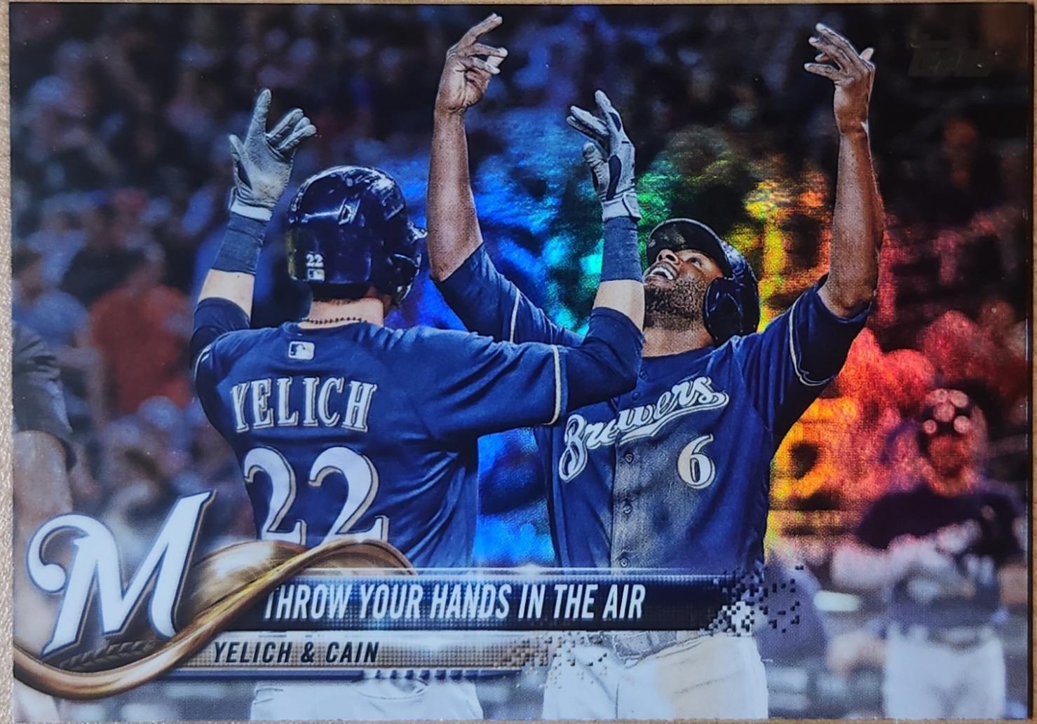 Christian Yelich / Lorenzo Cain [Rainbow Foil] #US65