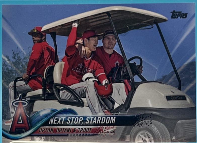 Justin Upton / Shohei Ohtani / Mike Trout [Father's Day Powder Blue] #US158