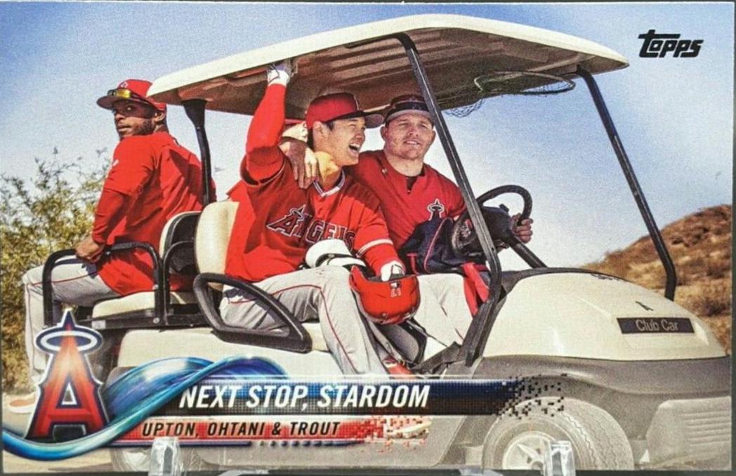 Justin Upton / Shohei Ohtani / Mike Trout [Mother's Day Hot Pink] #US158