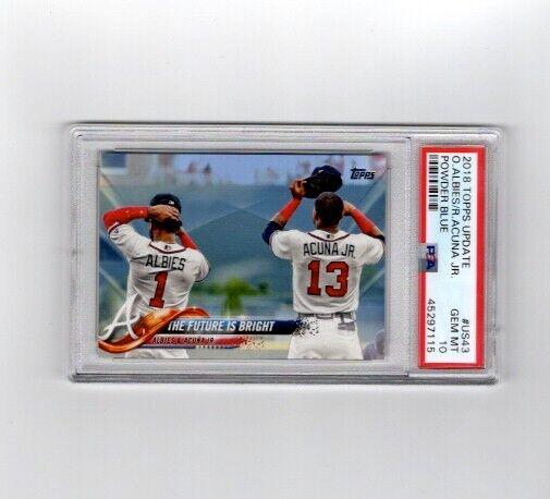 Ozzie Albies / Ronald Acuna Jr. [Father's Day Powder Blue] #US43