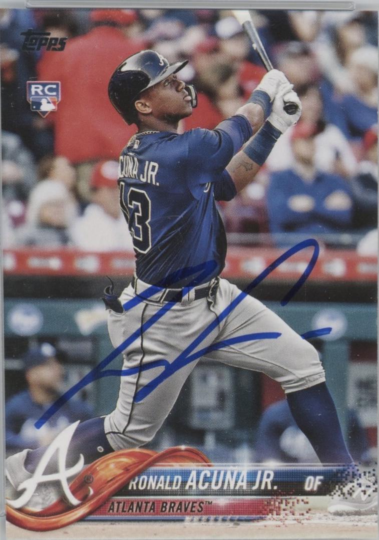 Ronald Acuna Jr. [With Bat Autograph] #US250