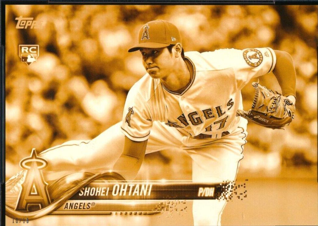 Shohei Ohtani [White Jersey 5 X7 Gold] #US1