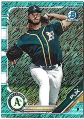 A.J. Puk [Aqua Shimmer Refractor] #BCP-17