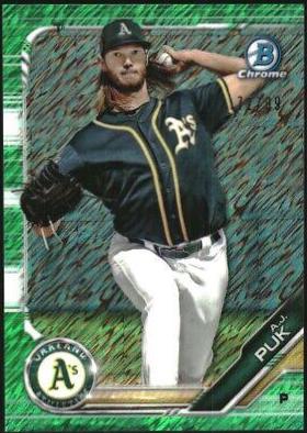 A.J. Puk [Green Shimmer Refractor] #BCP-17