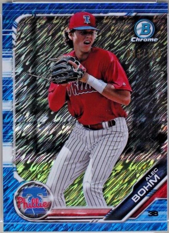 Alec Bohm [Blue Shimmer Refractor] #BCP-2