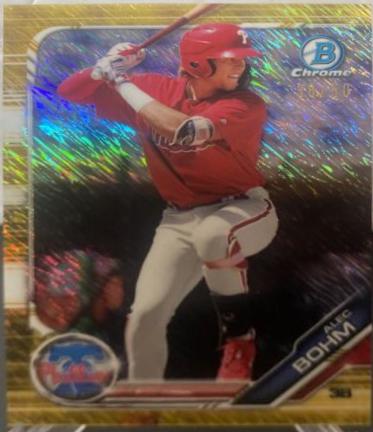Alec Bohm [Gold Shimmer Refractor] #BCP-163