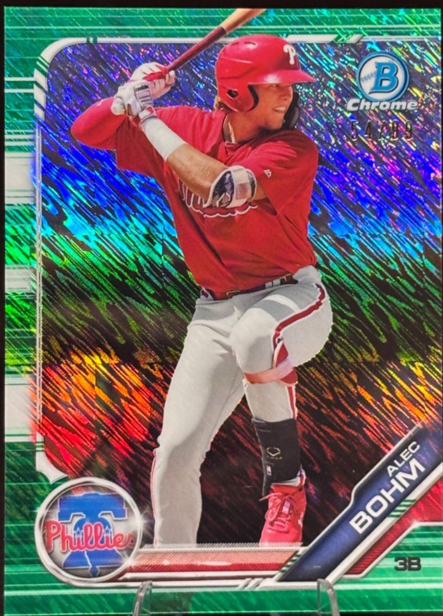 Alec Bohm [Green Shimmer Refractor] #BCP-163