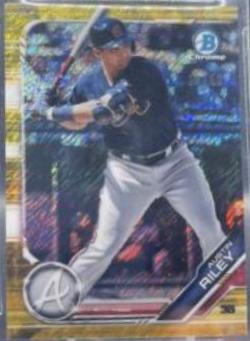 Austin Riley [Gold Shimmer Refractor] #BCP-129