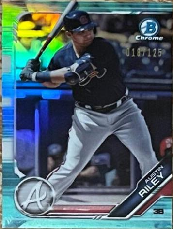 Austin Riley [Green Shimmer Refractor] #BCP-129