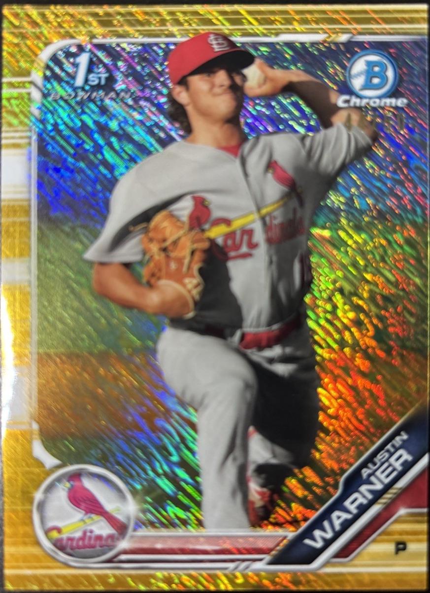 Austin Warner [Gold Shimmer Refractor] #BCP-177