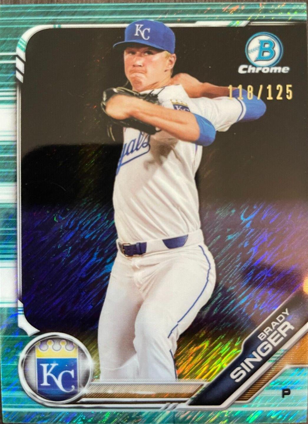 Brady Singer [Aqua Shimmer Refractor] #BCP-110