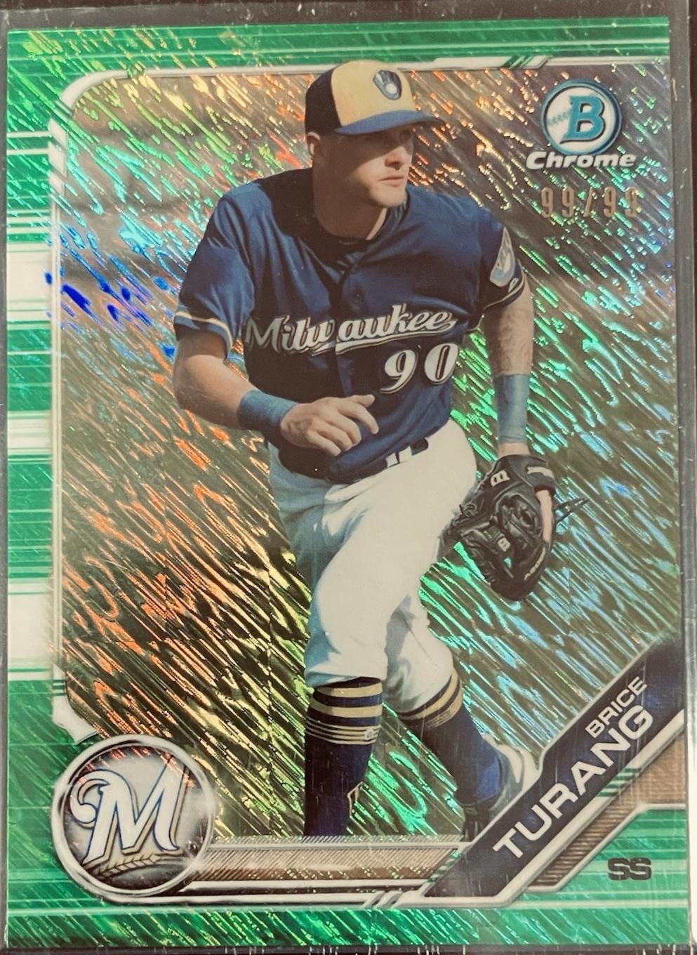 Brice Turang [Green Shimmer Refractor] #BCP-171