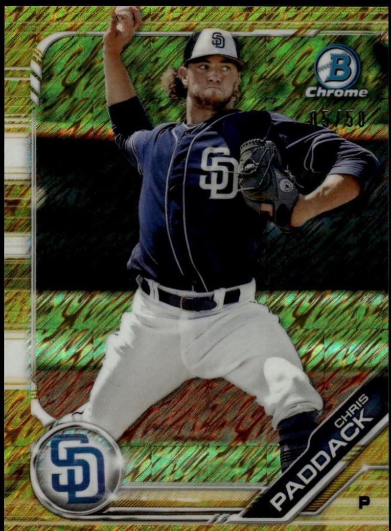 Chris Paddack [Gold Shimmer Refractor] #BCP-55