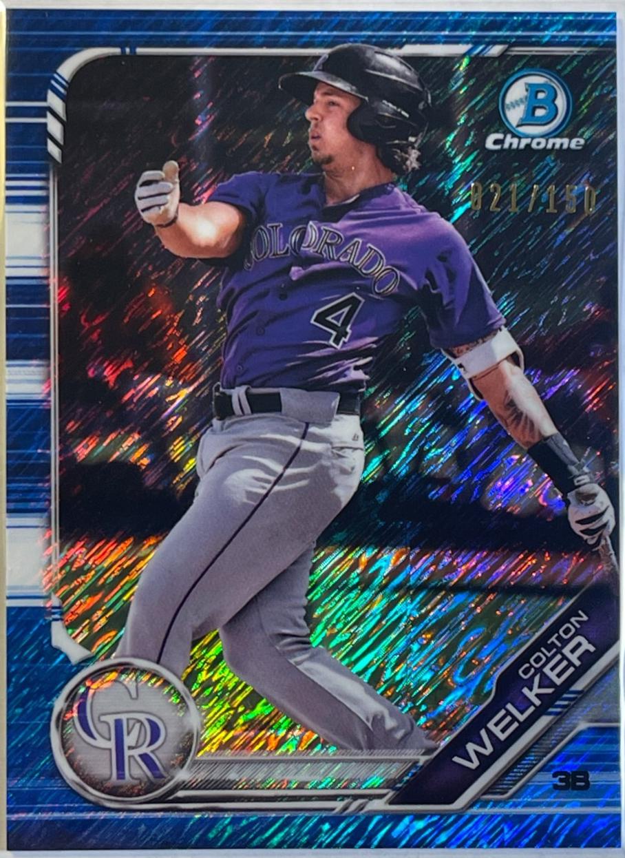 Colton Welker [Blue Shimmer Refractor] #BCP-65
