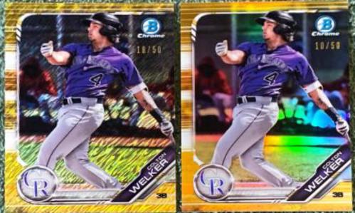 Colton Welker [Gold Shimmer Refractor] #BCP-65
