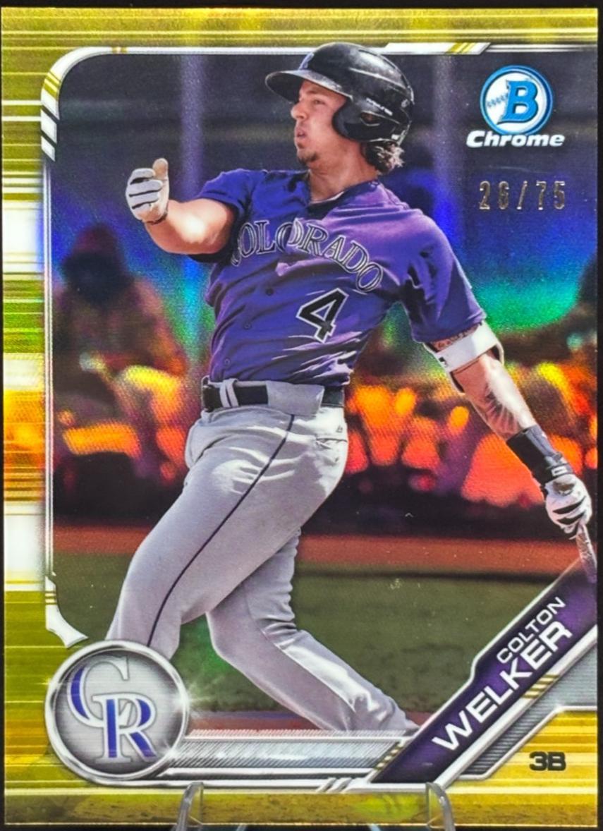 Colton Welker [Yellow Refractor] #BCP-65