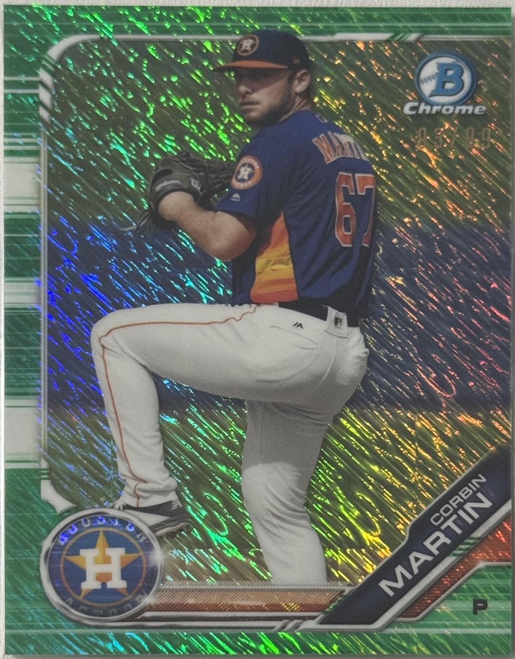 Corbin Martin [Green Shimmer Refractor] #BCP-227