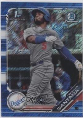 Cristian Santana [Blue Shimmer Refractor] #BCP-134