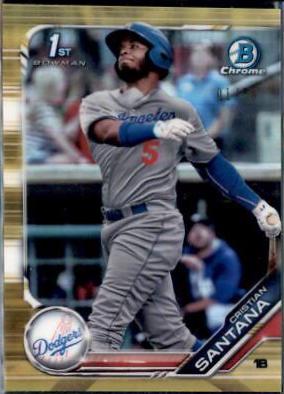 Cristian Santana [Gold Shimmer Refractor] #BCP-134