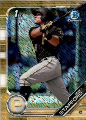 Deon Stafford [Gold Shimmer Refractor] #BCP-214