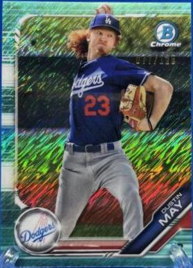 Dustin May [Aqua Shimmer Refractor] #BCP-80