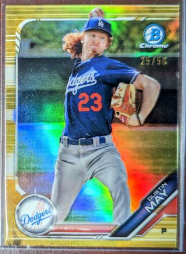 Dustin May [Gold Refractor] #BCP-80