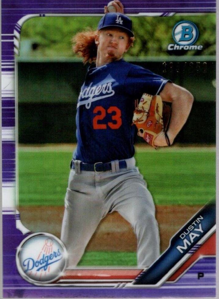 Dustin May [Purple Refractor] #BCP-80