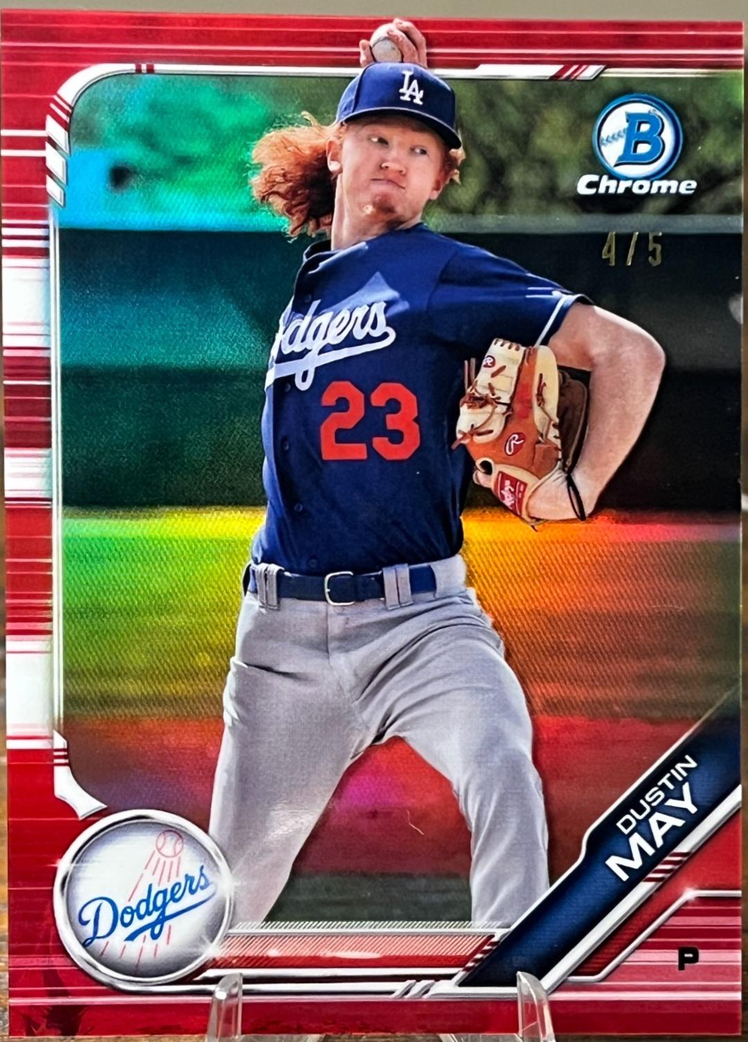 Dustin May [Red Refractor] #BCP-80