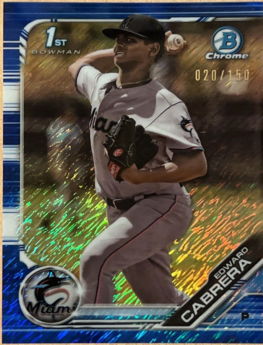 Edward Cabrera [Blue Shimmer Refractor] #BCP-114