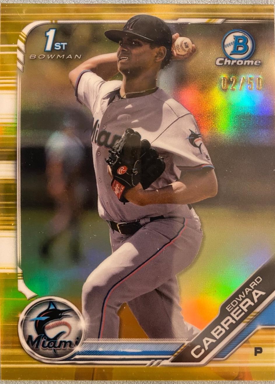 Edward Cabrera [Gold Shimmer Refractor] #BCP-114