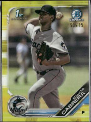 Edward Cabrera [Yellow Refractor] #BCP-114