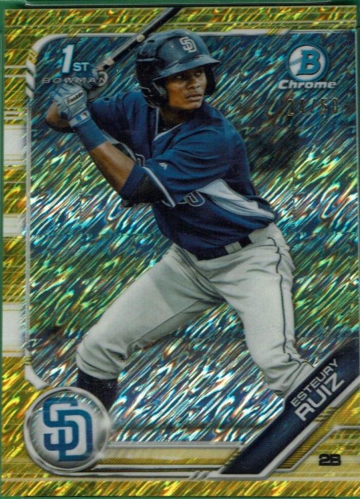 Esteury Ruiz [Gold Shimmer Refractor] #BCP-89