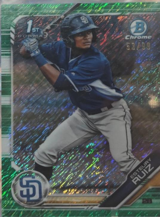 Esteury Ruiz [Green Shimmer Refractor] #BCP-89