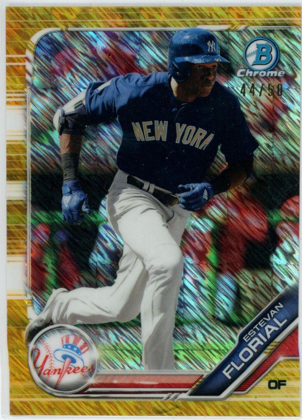 Estevan Florial [Gold Shimmer Refractor] #BCP-182