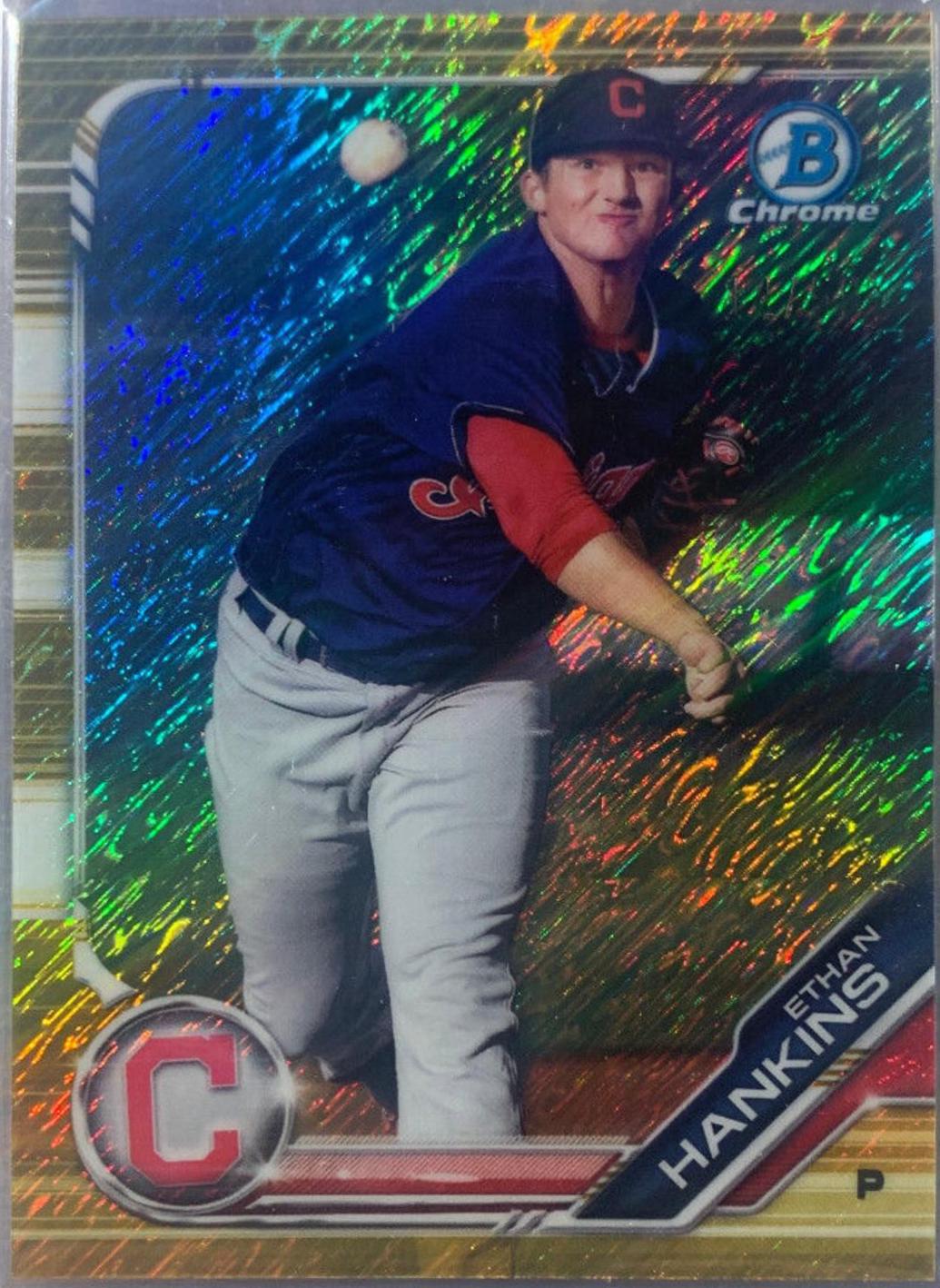 Ethan Hankins [Gold Shimmer Refractor] #BCP-15