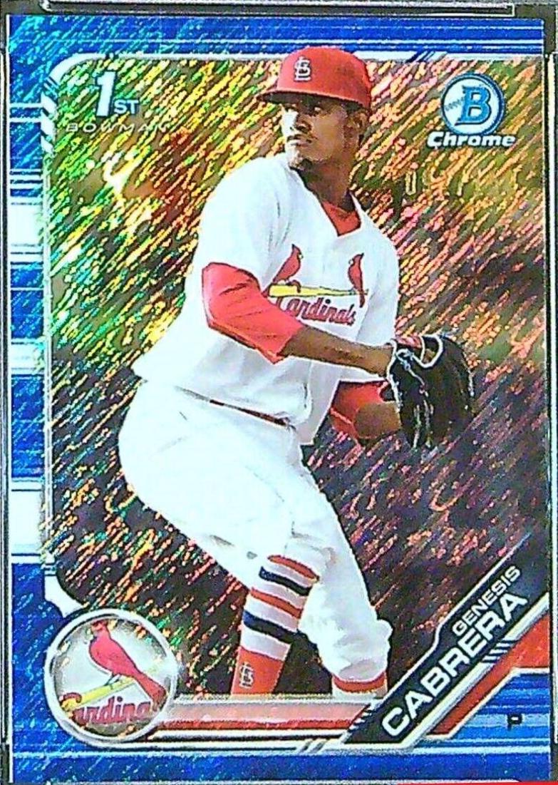 Genesis Cabrera [Blue Shimmer Refractor] #BCP-142