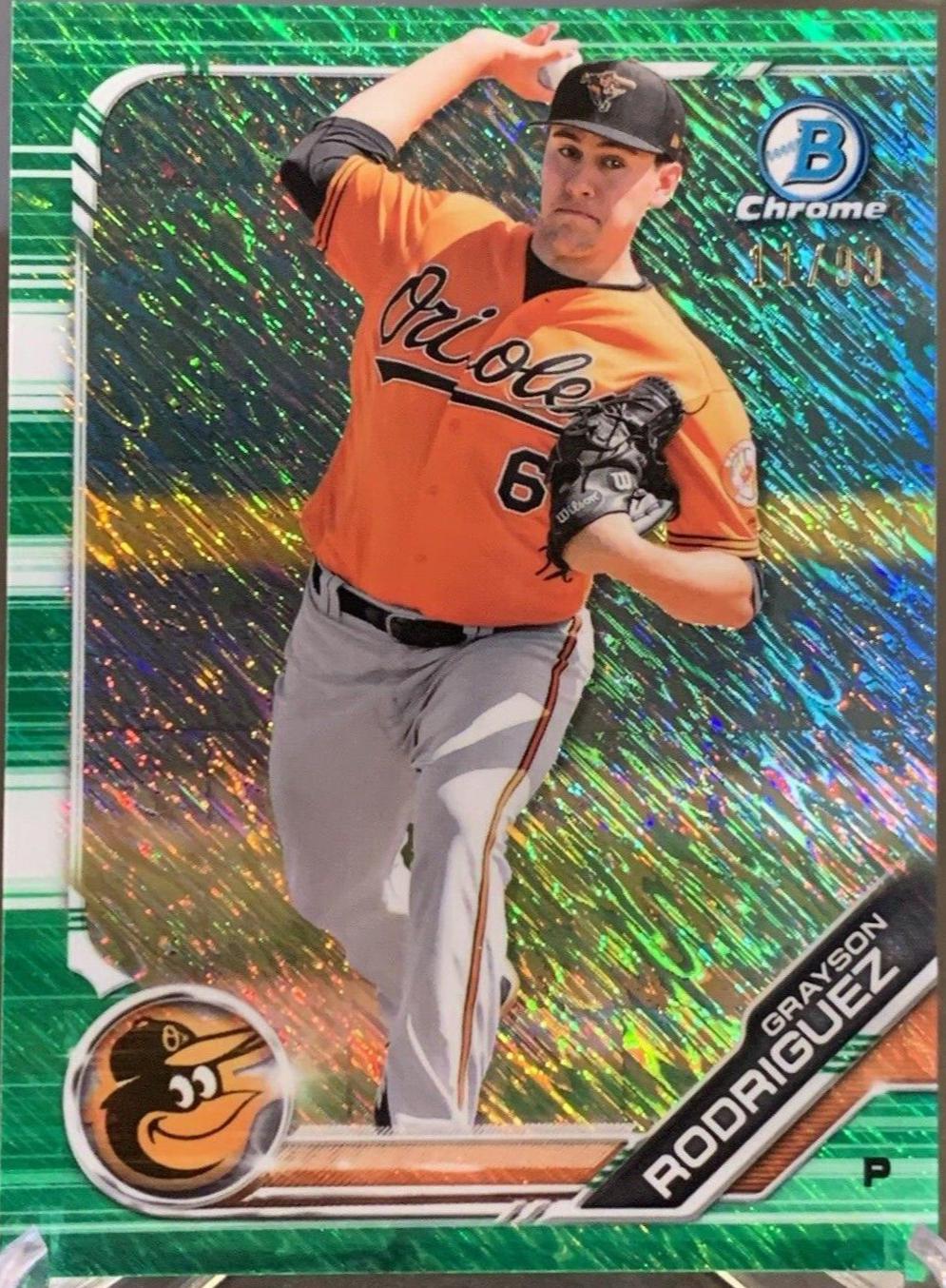 Grayson Rodriguez [Green Shimmer Refractor] #BCP-181