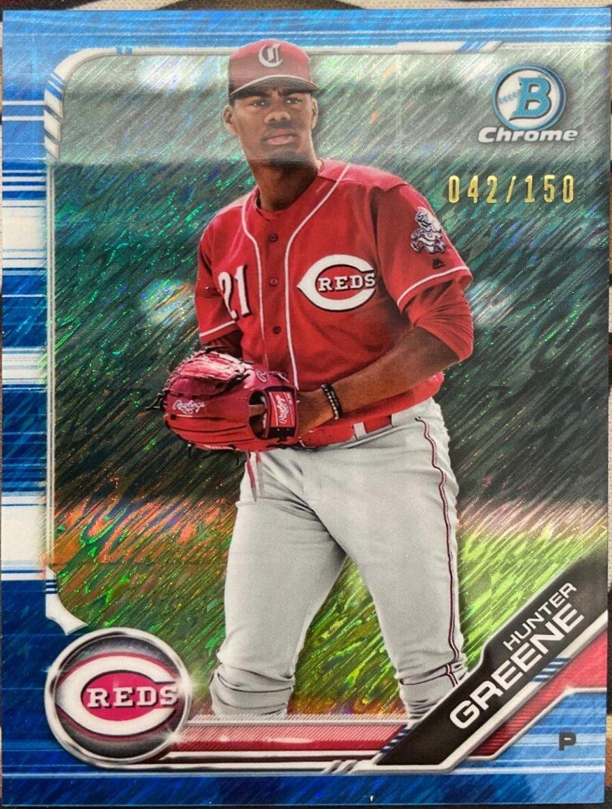 Hunter Greene [Blue Shimmer Refractor] #BCP-51