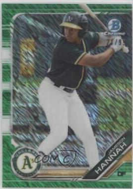Jameson Hannah [Green Shimmer Refractor] #BCP-198