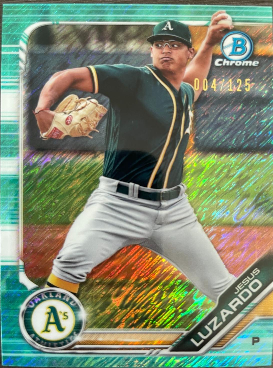 Jesus Luzardo [Aqua Shimmer Refractor] #BCP-96