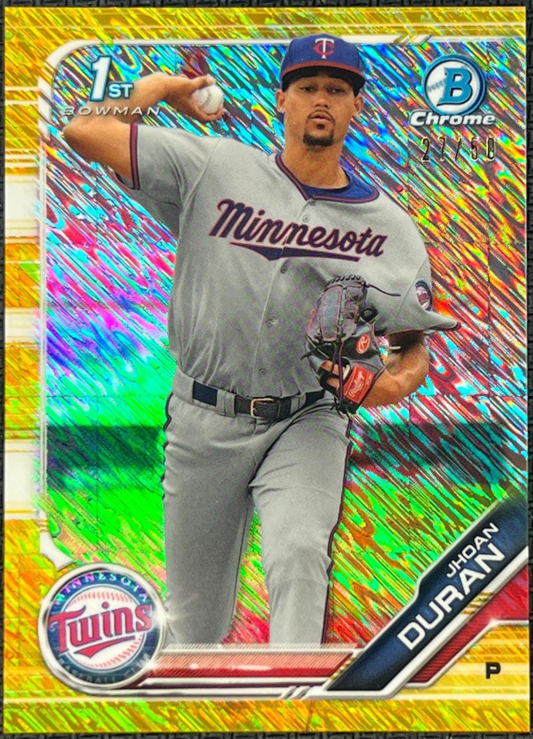 Jhoan Duran [Gold Shimmer Refractor] #BCP-225
