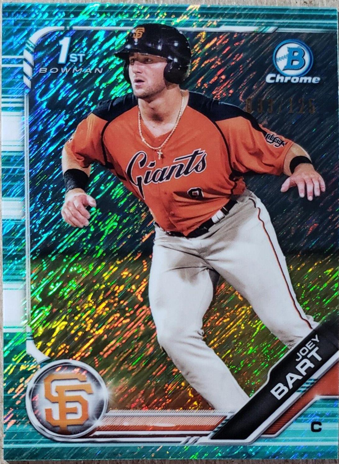Joey Bart [Aqua Shimmer Refractor] #BCP-50
