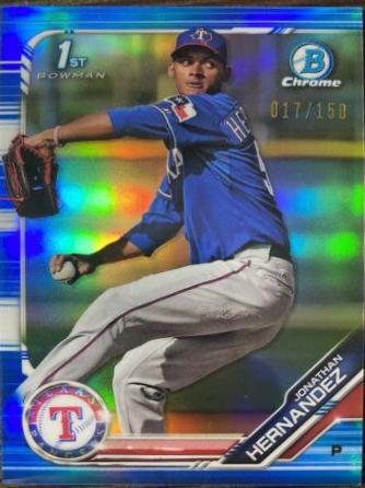 Jonathan Hernandez [Blue Shimmer Refractor] #BCP-119