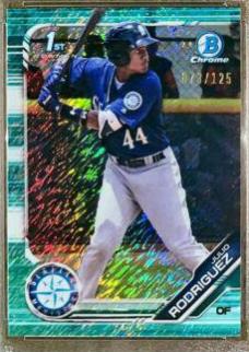 Julio Rodriguez [Aqua Shimmer Refractor] #BCP-33