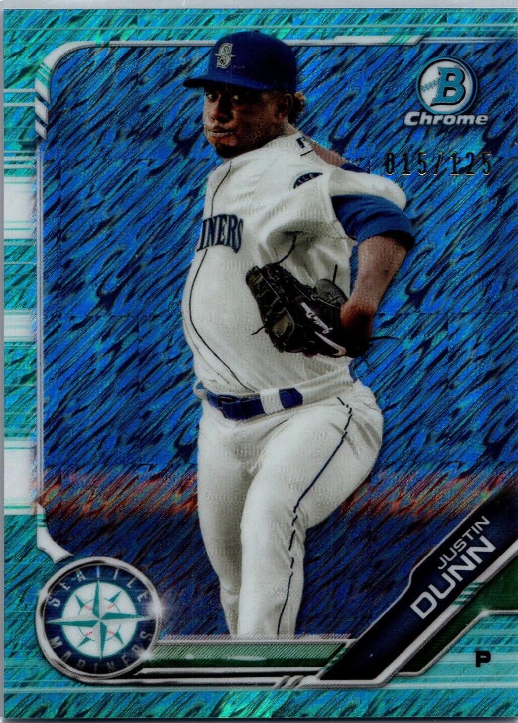 Justin Dunn [Aqua Shimmer Refractor] #BCP-3