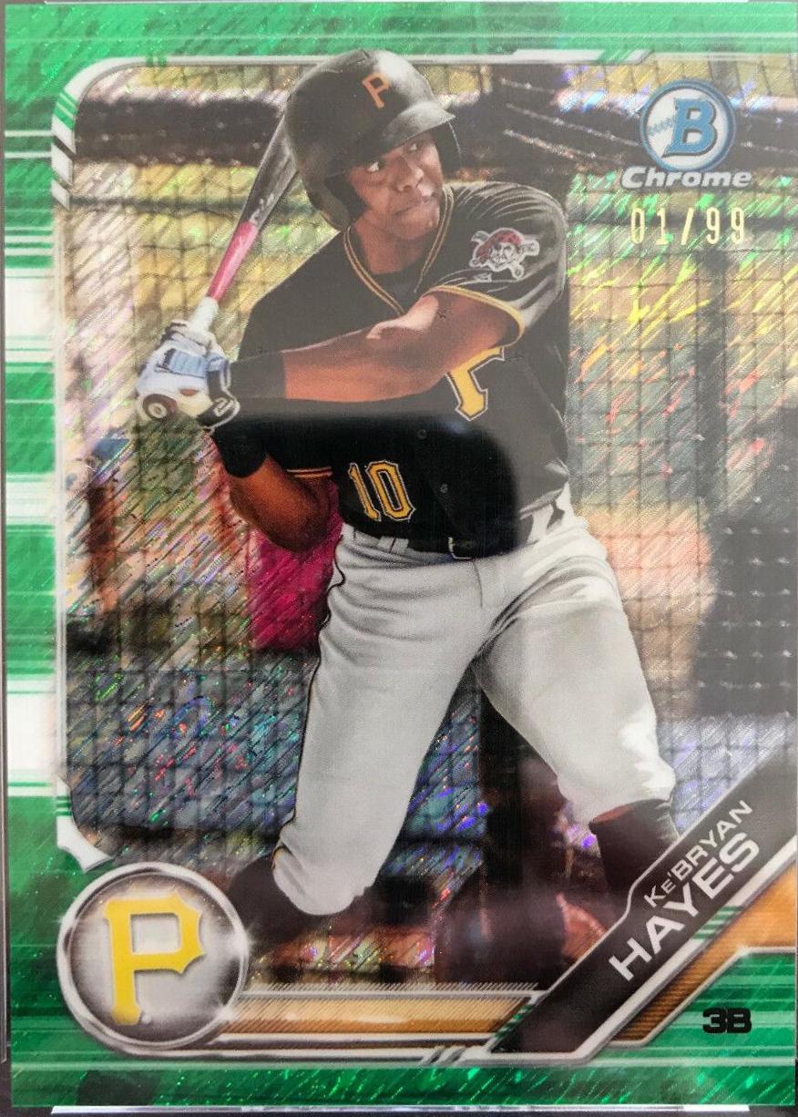 Ke'Bryan Hayes [Green Shimmer Refractor] #BCP-71