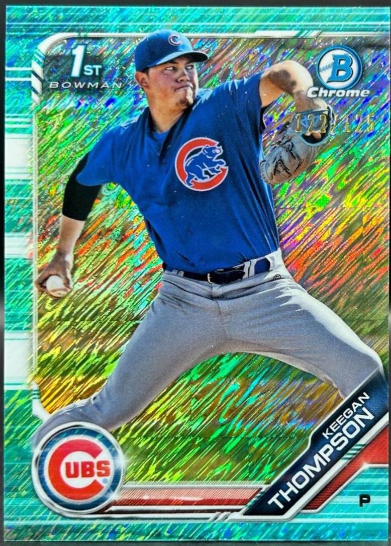 Keegan Thompson [Aqua Shimmer Refractor] #BCP-90