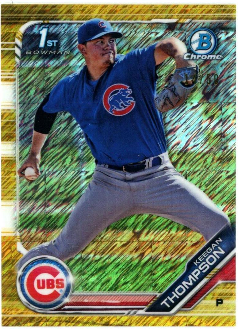Keegan Thompson [Gold Shimmer Refractor] #BCP-90