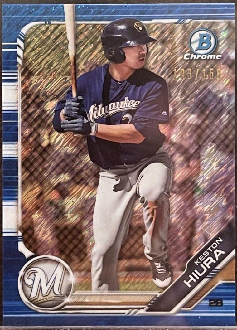 Keston Hiura [Blue Shimmer Refractor] #BCP-54