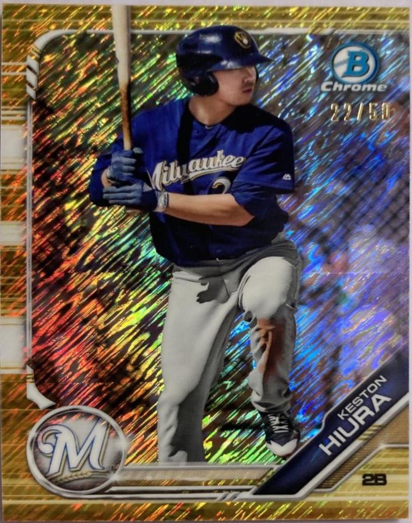 Keston Hiura [Gold Shimmer Refractor] #BCP-54